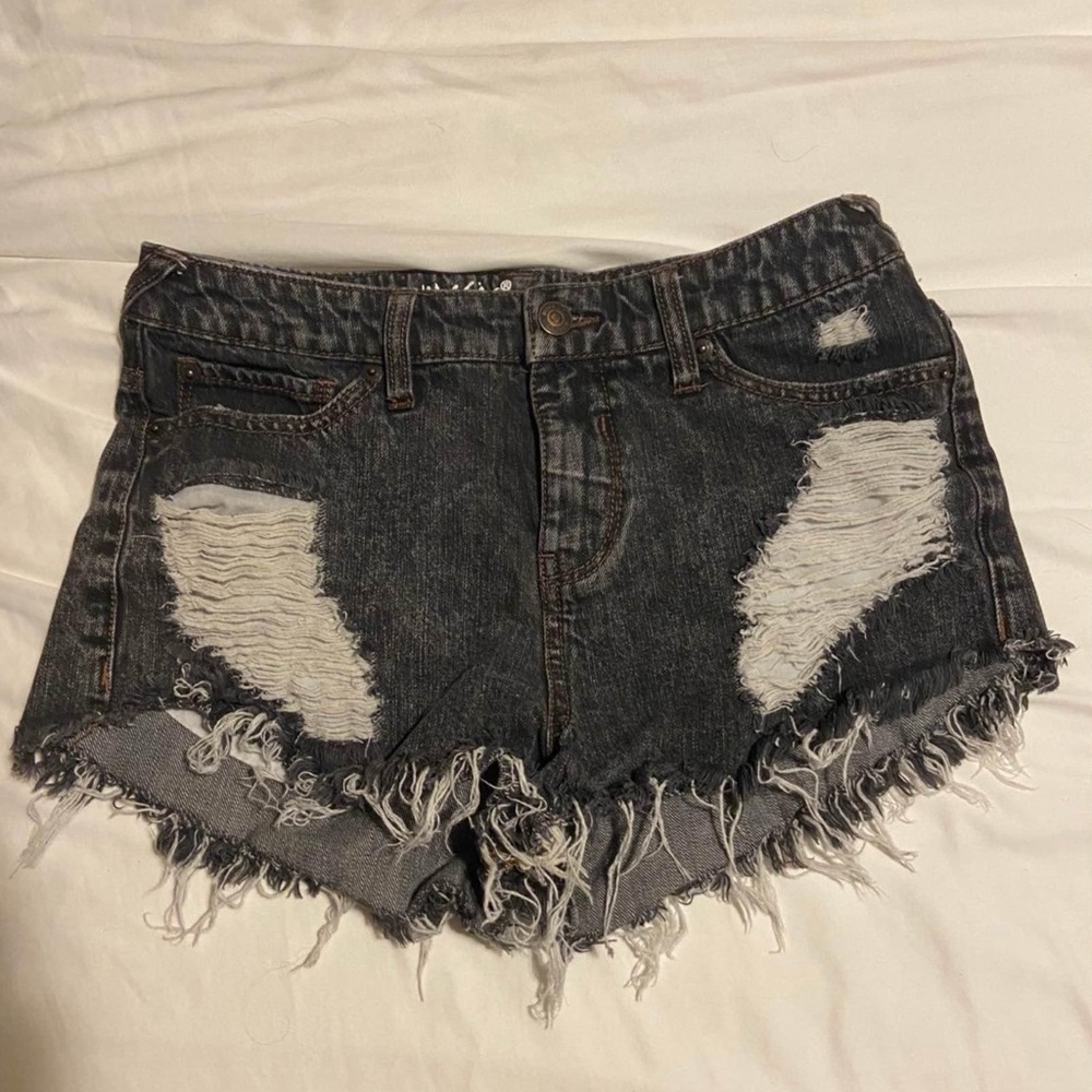 Black High Rise Shorts